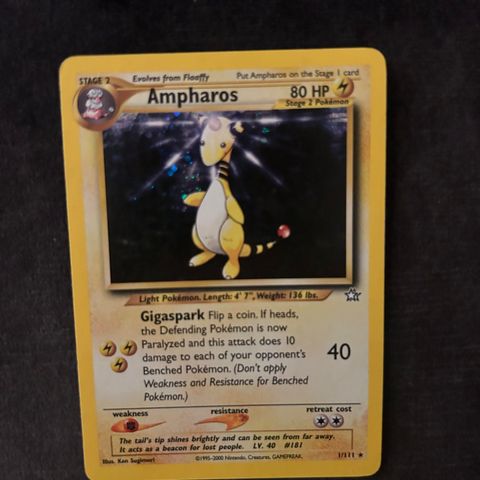 Ampharos 1/111 - Pokemon Neo Genesis