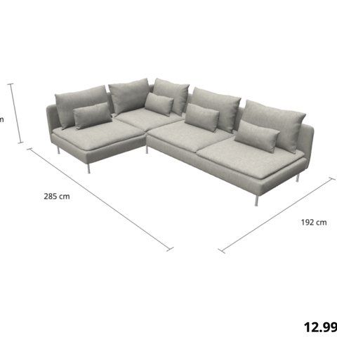 Ikea Söderhamn sofagruppe - reservert