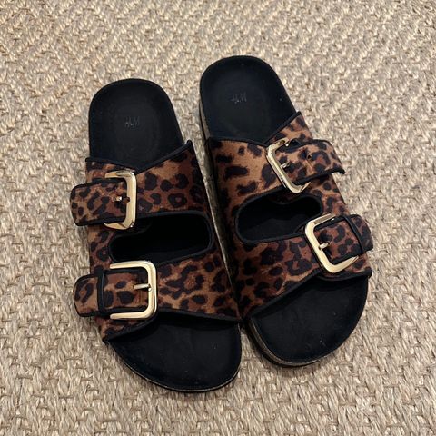 H&M sandaler leopard