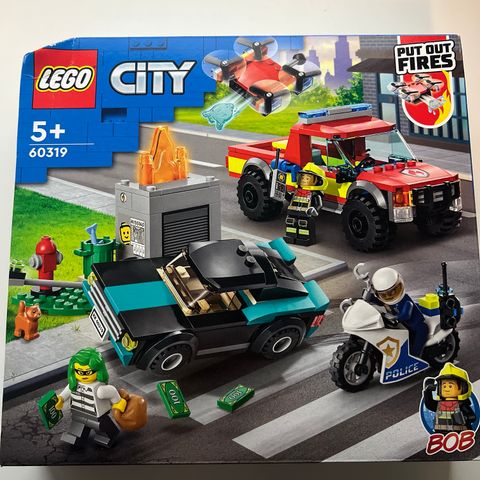 Lego city - 60319 Politijakt og brannslukningssett