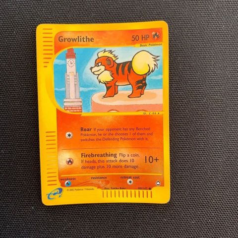 Growlithe (Reverse Holo) - Aquapolis