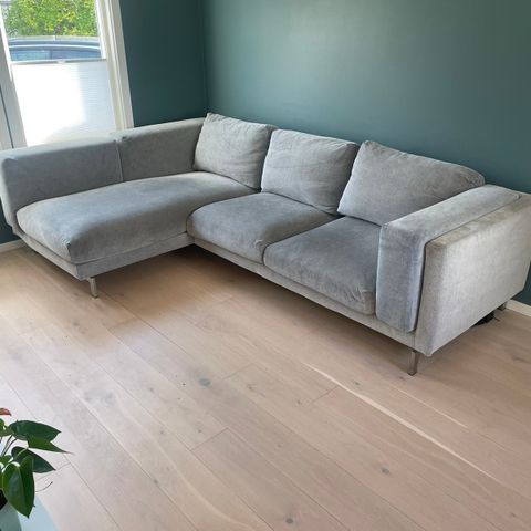 Godt brukt, men fin Sofa med sjeselong