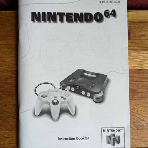 Nintendo 64 Bruksanvisning + Forbrukerinformasjon og Forholdsregler