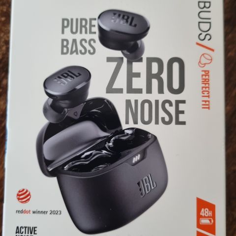 JBL Pure Bass ZERO NOISE tune buds hodetelefoner