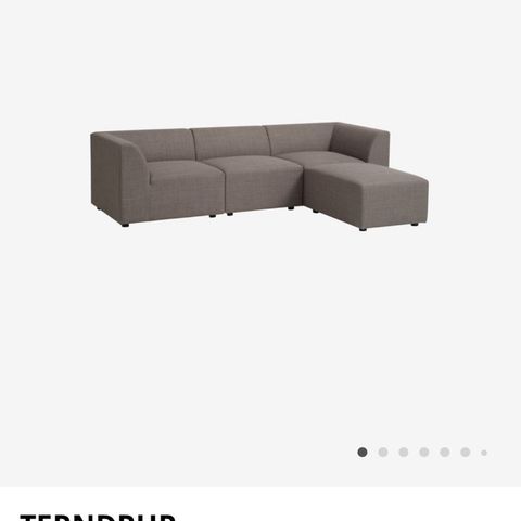 Pent brukt sofa