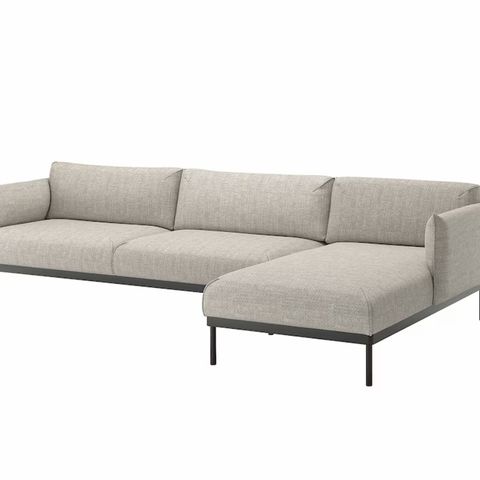 ÄPPLARYD 4-seters sofa lys grå