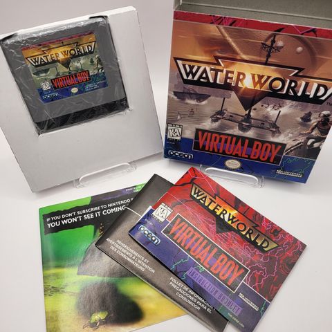 Virtual Boy - Waterworld  - EKSTREMT SJELDEN! CIB & MINT!