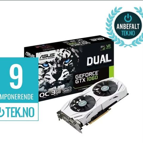 Best i test - Asus GeForce GTX 1060 3GB Dual OC