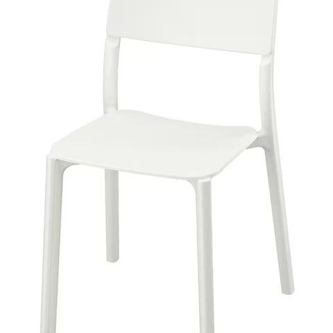 2 stk hvite stoler Janinge IKEA