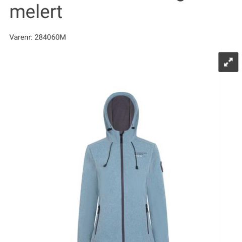 Softshell jakke fra Scandinavian Explorer  dame mintgrønn melet