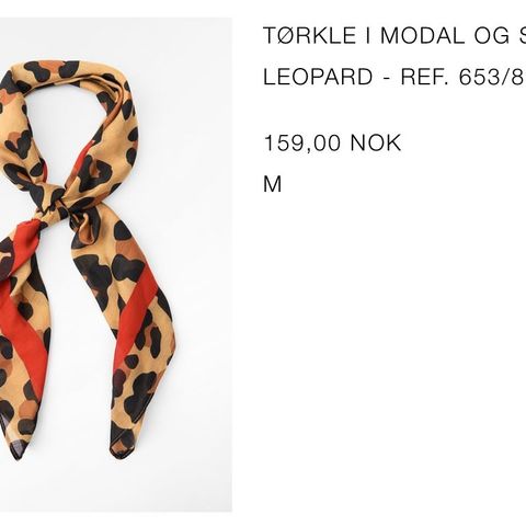 Zara leopardmønstret tørkle