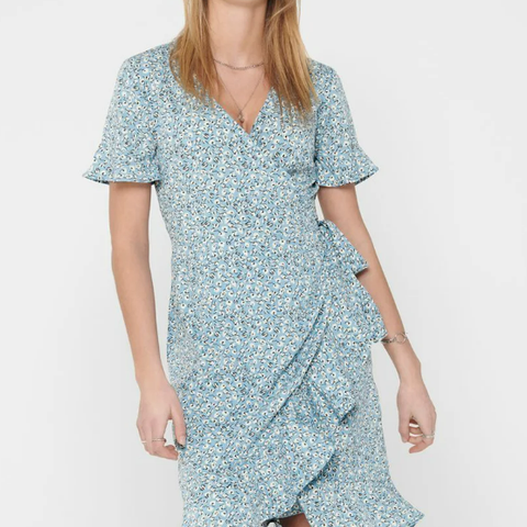 ONLY ONLOLIVIA WRAP DRESS - Kjole - dusk blue