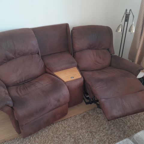 Reclinersofa, tv-sofa, 2-seter.