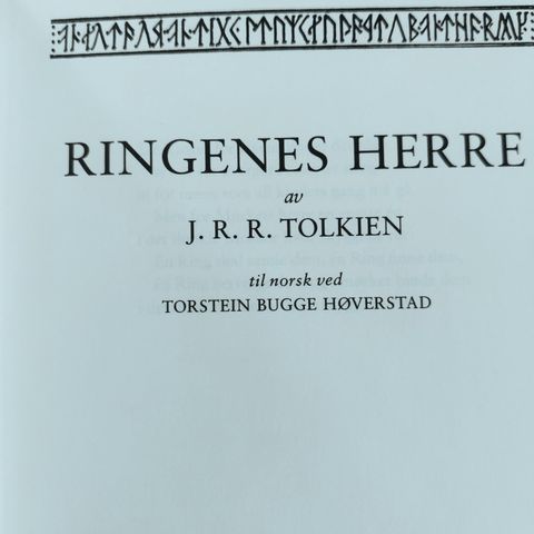 Ringenes herre - J.R.R Tolkien