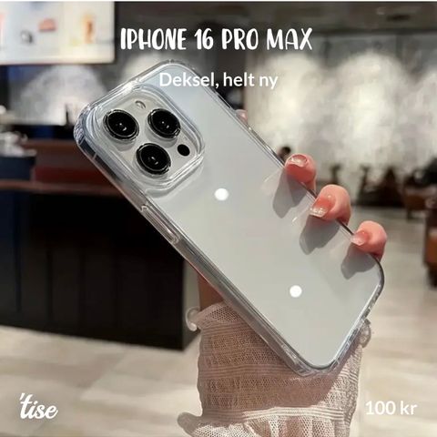 iphone 16 pro Max utstyr! 4x skjermbeskyttere + 1x deksel