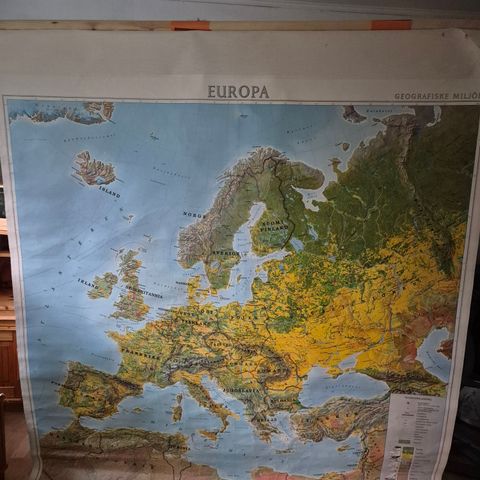 Europakart Haaland og Hamre 1976