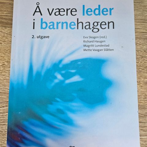 Å være leder i barnehagen