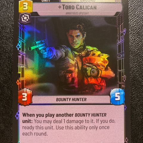 Toro Calican foil Star wars unlimited samlekort