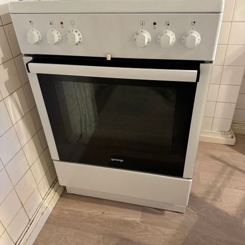 Gorenje komfyr 60cm bred