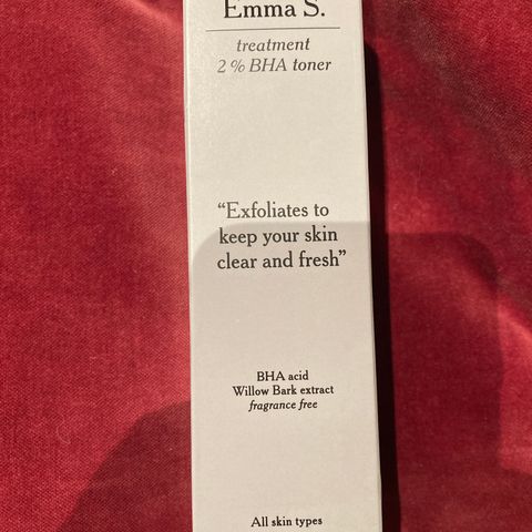 Emma S Skincare BHA toner