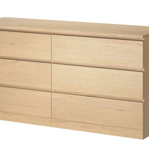 Ikea kommode Malm, 6 skuffer selges