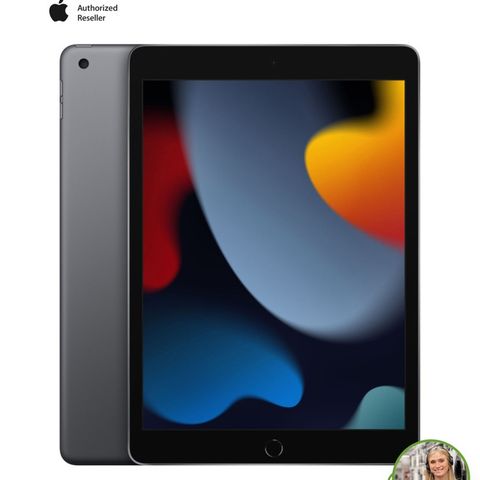 iPad 10,2" (2021) 64 GB WiFi (stellargrå)