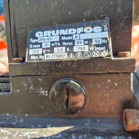 Grundfos JP4 45 vannpumpe