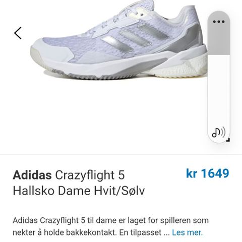 Helt nye Adidas Crazyflight 5 håndballsko