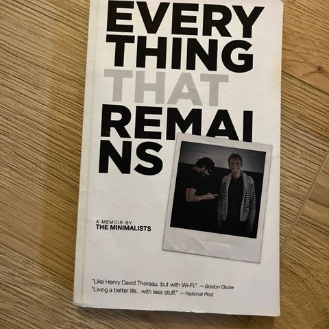 Everything that remains av the minimalists