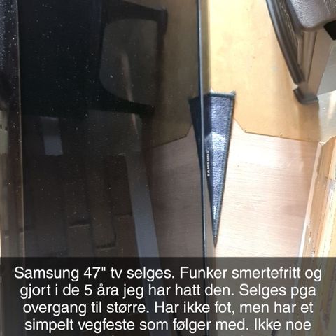 Samsung tv 47"