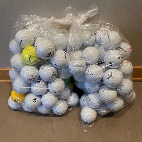 100 stk. vaskede golfballer (leakballs) - Taylormade/Titleist/Callaway/Srixon+++