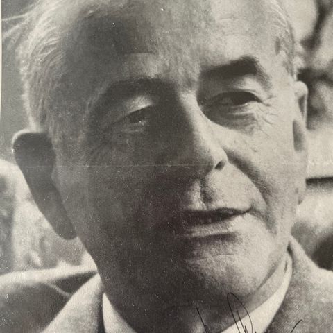 Autograf på foto av Albert Speer (naziarkitekt)