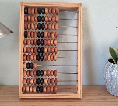 Rustikk abacus/kuleramme