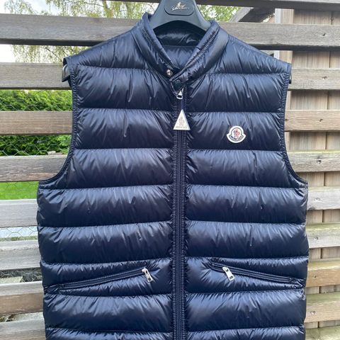 Moncler Navy vest str 4 (XL) Herre