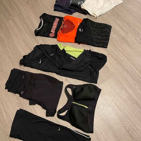 Treningsklær 11 plagg. XL og L dame, NIKE, NORTHFACE & Decathlon