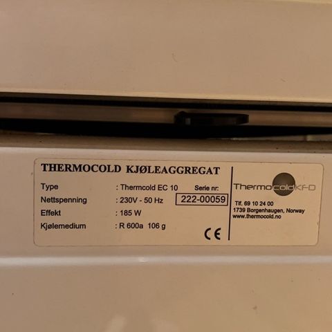 Thermocold Kjøleaggregat EC10