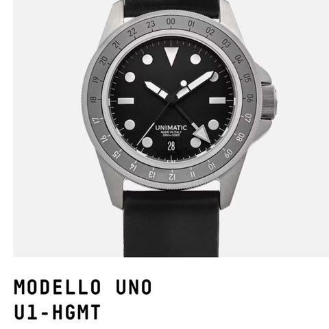 UNIMATIC Modello Uno U1-HGMT for Hodinkee