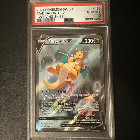 Dragonite V Alternate Art PSA 10