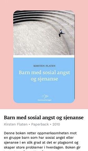 Barn med sosial angst.