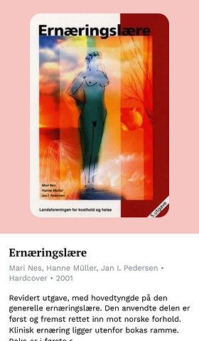 Ernæringslære .