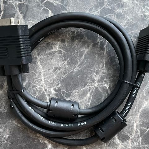 Kraftig VGA Kabel - Hann Til Hann - 2M