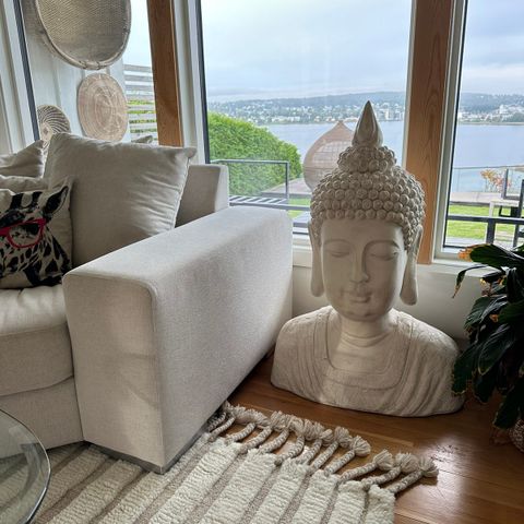 Kjempe stor flott Buddha statue 1 m