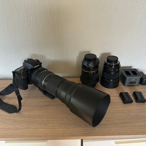 Nikon D750 med 3 linser