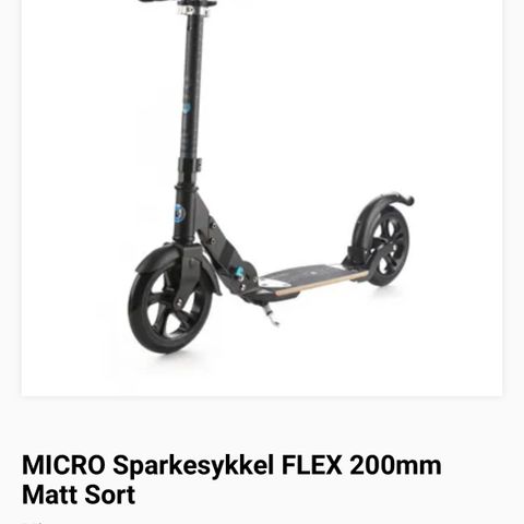 Micro sparkesykkel sort