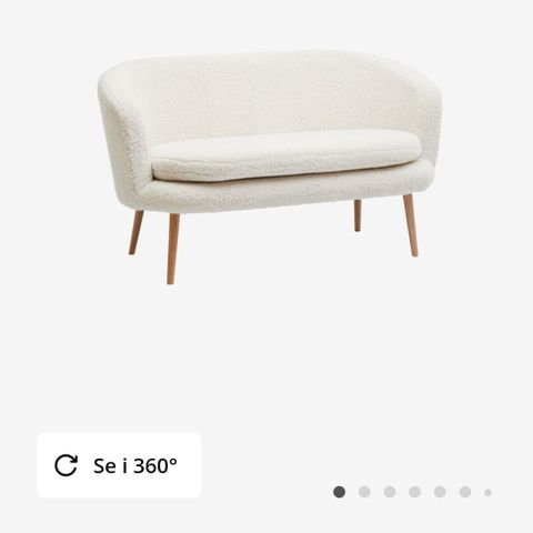 Hårete sofa fra Jysk (hundehår)