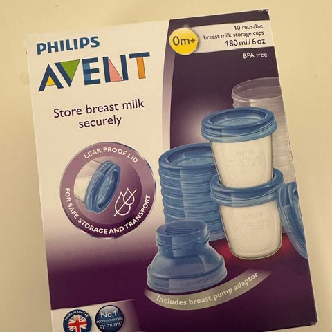 Philips Avent VIA beger til morsmelk/babymat/snacks