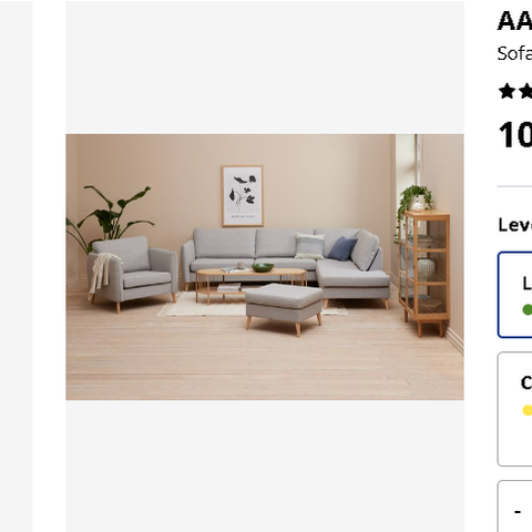 Sofa Aarhus hjørnesofa