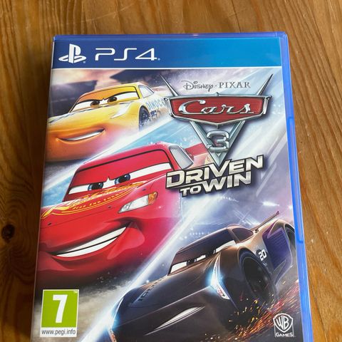 Cars 3 Driven to win til PS4 (Med Manual)