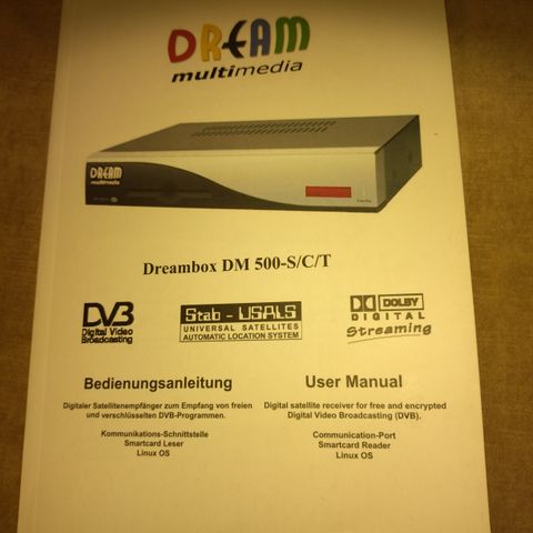 Bruksanvisning til Dreambox DM 500-S/C/T