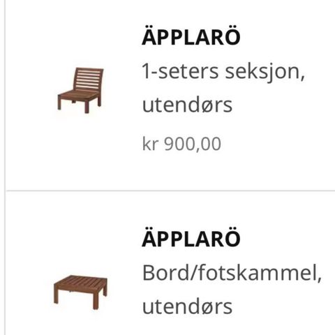 Applarø Utemøbler